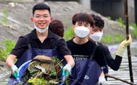 Nghệ An Xanh - Nhóm bạn trẻ gen Z tình nguyện dọn rác, làm sạch môi trường