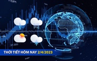 Thời tiết hôm nay 2/4/2023: Nam Bộ ngày nắng, chiều tối mưa dông