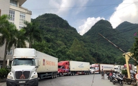 Lại ùn tắc container nông sản tại khu vực cửa khẩu Lạng Sơn
