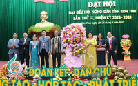 Phó Chủ tịch Hội NDVN Cao Xuân Thu Vân dự, chỉ đạo Đại hội Hội Nông dân tỉnh Kon Tum lần thứ IX