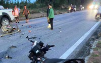 Xe máy va chạm kinh hoàng trên quốc lộ, 2 học sinh tử vong thương tâm ở Nghệ An