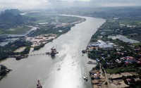 Hình hài cầu nghìn tỷ nối Hải Phòng - Quảng Ninh sau hơn 8 tháng khởi công