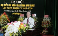 Chủ tịch Lương Quốc Đoàn, Bí thư Tỉnh ủy Nam Định dự, chỉ đạo Đại hội đại biểu Hội Nông dân tỉnh Nam Định
