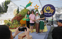 Mâm cỗ Trung thu khổng lồ tại Lễ hội thành Tuyên 2023
