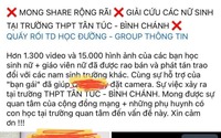 Thông tin chính thức về vụ việc một nam sinh bị nghi đặt thiết bị quay lén trong nhà vệ sinh nữ 