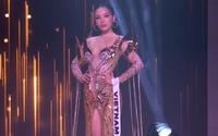 Bán kết Miss Universe 2024: Hoa hậu Kỳ Duyên trình diễn trang phục dạ hội quyến rũ