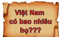 Loạt họ hiếm ở Việt Nam có nguồn gốc từ Trung Quốc: Mỏi mắt mới thấy 1 người!