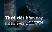 Thời tiết hôm nay 4/11/2024: Bắc Bộ đón không khí lạnh, Trung Bộ và Nam Bộ có mưa lớn