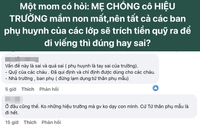 Ban phụ huynh trích quỹ lớp viếng mẹ chồng hiệu trưởng, phụ huynh xin ý kiến: Đúng hay sai?