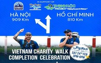 Hai người nước ngoài và hành trình đi bộ 2.000km gây quỹ cho trẻ em Việt Nam