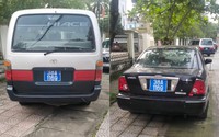 Hà Tĩnh: Xôn xao hình ảnh hai ô tô biển xanh giống nhau