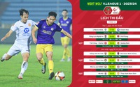 Lịch phát sóng trực tiếp vòng 14 V.League 2023/2024: "Đại chiến" sân Hàng Đẫy