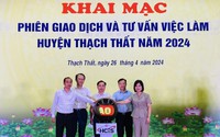 Gần 2.400 chỉ tiêu việc làm tại phiên giao dịch việc làm huyện Thạch Thất năm 2024