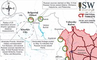 Bản đồ chiến tranh Kharkov tiết lộ những bước tiến đáng kể của Nga khiến Ukraine hoang mang
