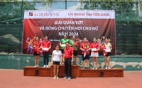 Giải quần vợt và bóng chuyền hơi nữ năm 2024 Agribank Tiền Giang thành công tốt đẹp