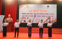 Hội NDVN và Bộ Y tế tổ chức Lễ mít tinh hưởng ứng Ngày Thế giới không thuốc lá tại Bắc Giang