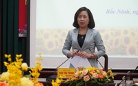 Phó Chủ tịch BCH T.Ư Hội Nông dân Việt Nam Bùi Thị Thơm làm việc với Hội Nông dân tỉnh Bắc Ninh
