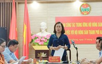 Phó Chủ tịch Bùi Thị Thơm và đoàn công tác TƯ Hội NDVN làm việc với Hội Nông dân Hải Phòng