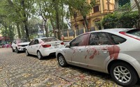 Nghi phạm nói lý do tạt sơn hàng loạt ô tô ở quận Hoàng Mai (Hà Nội)