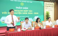 3 huyện Chương Mỹ, Quốc Oai, Thạch Thất của Hà Nội và Học viện Nông nghiệp Việt Nam bàn phương án hợp tác 