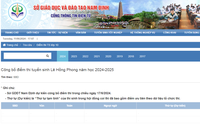 Lịch công bố điểm thi vào lớp 10 năm 2024-2025 của Nam Định