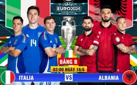 Xem trực tiếp Italia vs Albania trên kênh nào?