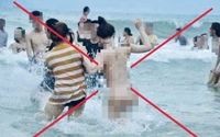 Hình ảnh "nữ du khách tắm khỏa thân ở biển Sầm Sơn” là cắt ghép, giả mạo