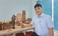 Một thầy giáo Quảng Nam bỏ nghề về quê chế tác đồ mỹ nghệ từ sản vật quý, thu tiền tỷ/năm