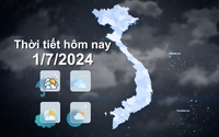 Thời tiết hôm nay 1/7/2024: Trung Bộ nắng nóng gay gắt, Nam Bộ chiều tối có mưa dông