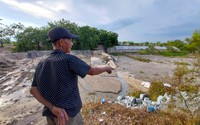 Vỡ đập dâng trên Sông Lu 2 ở Ninh Thuận, hàng trăm hecta cây trồng  nguy cơ thiếu nước