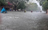 Mưa lớn bao trùm miền Bắc, nhiều nơi ở Quảng Ninh, Hải Phòng, Hà Giang, Tuyên Quang mênh mông sóng nước