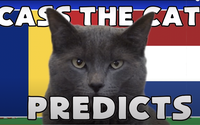 Mèo tiên tri Cass dự đoán kết quả Romania vs Hà Lan