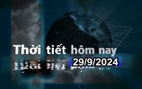 Thời tiết hôm nay 29/9/2024: Vùng núi và trung du Bắc Bộ có mưa dông