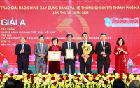 Báo Dân Việt đạt giải báo chí về xây dựng Đảng và hệ thống chính trị TP Hà Nội lần thứ VII