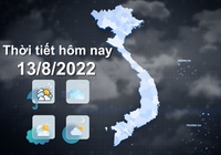 Thời tiết hôm nay 13/8/2022: Hà Nội có mưa rào, cục bộ có mưa to