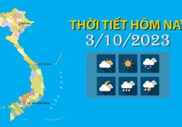 Thời tiết hôm nay 3/10/2023: Bắc Bộ, Bắc Trung Bộ trời nắng