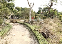 Lạ kiểu trả lại hình hài nửa vời cho công viên làm bẩn bộ mặt thành phố Quảng Ngãi