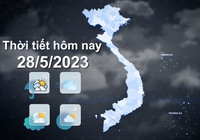 Thời tiết hôm nay 28/5/2023: Nhiều nơi cả nước có mưa rào và dông