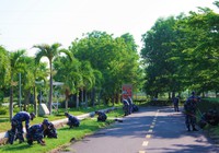 Hơn 1.200 cán bộ, đoàn viên thanh niên Đoàn cơ sở Lữ đoàn 101 dọn vệ sinh môi trường