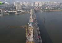Clip: Chuẩn bị thông xe cây cầu mới nhất bắc qua sông Hồng