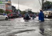 Clip: Mưa lớn do áp thấp nhiệt đới khiến nhiều tuyến đường ở Đà Nẵng ngập nặng