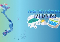 Thời tiết hôm nay 1/10/2023: Cả nước ngày nắng; Nam Trung Bộ, Tây Nguyên và Nam Bộ mưa rào và rải rác có dông