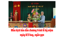 Mẫu kịch bản dẫn chương trình lễ kỷ niệm 8/3 hay, ngắn gọn