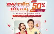 Đại tiệc ưu đãi hè: Giảm ngay 50% khi sử dụng các tiện ích trên ứng dụng Agribank E-Mobile Banking