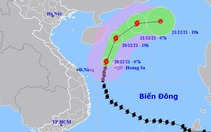 
Bão số 9 đổi hướng di chuyển, suy yếu nhanh