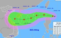 Bão số 6 mạnh lên cấp 12, ảnh hưởng vùng biển từ Quảng Trị đến Quảng Ngãi