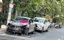 TP.HCM: Truy tìm thủ phạm đốt cháy 2 ô tô Vios và Xpander đậu trên lòng đường quận 7