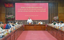 Chủ tịch nước Nguyễn Xuân Phúc làm việc với Ban Thường vụ Tỉnh uỷ Điện Biên

