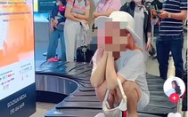 Xác minh vụ cô gái ngồi trên băng chuyền hành lý sân bay