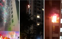 Cháy căn hộ chung cư khi bắn pháo hoa hội trăng rằm